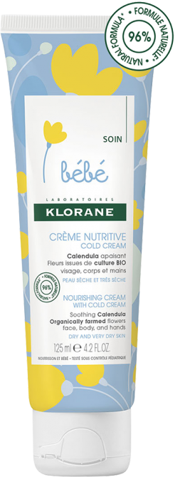 Klorane BÉBÉ Creme nutritive Cold cream - výživný krém 40ml Pierre Fabre