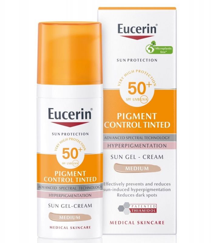 Eucerin SUN Pigment Control Tinted Středně tmavá SPF 50+ 50ml